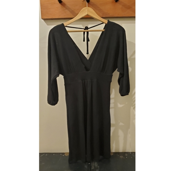 C'est Moi deep V black dress - Picture 2 of 4